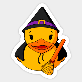 Witch Rubber Duck Sticker